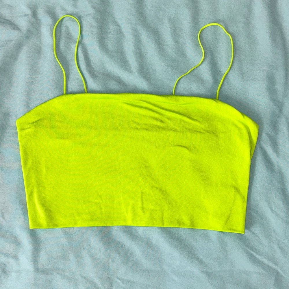 Neon Yellow Crop Top